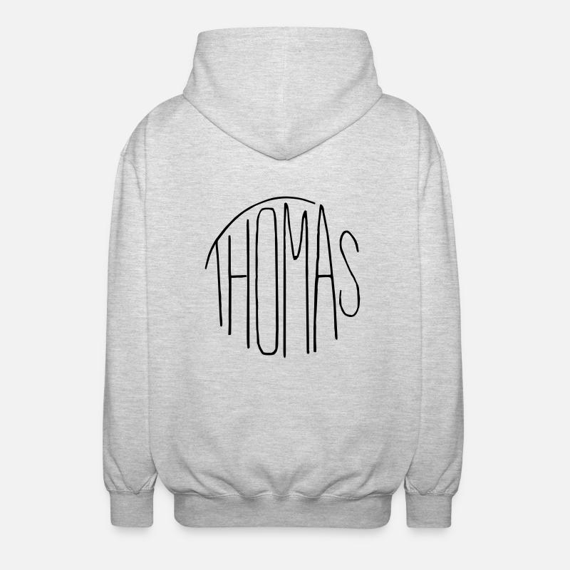 Thomas - Veste à capuche unisexe - gris clair chiné