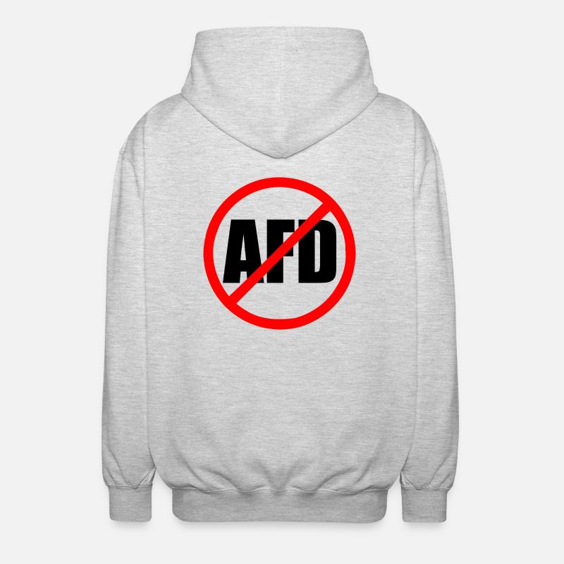 Afd - Unisex Kapuzenjacke - Hellgrau meliert