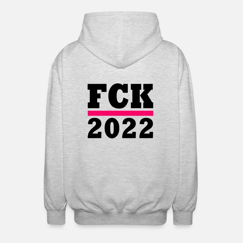 Fck 2022 - Unisex Kapuzenjacke - Hellgrau meliert