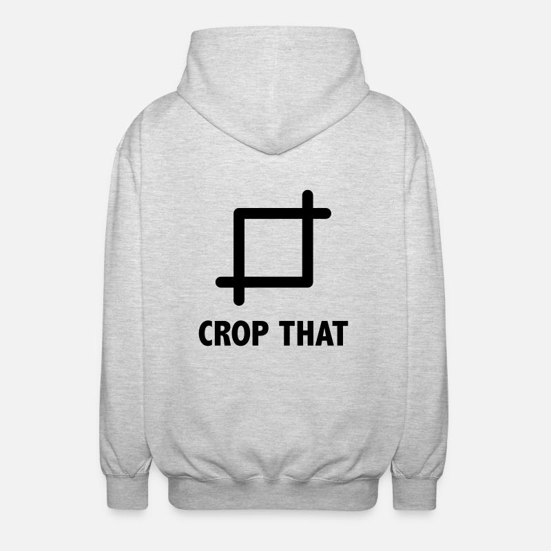 Crop That - Unisex Kapuzenjacke - Hellgrau meliert