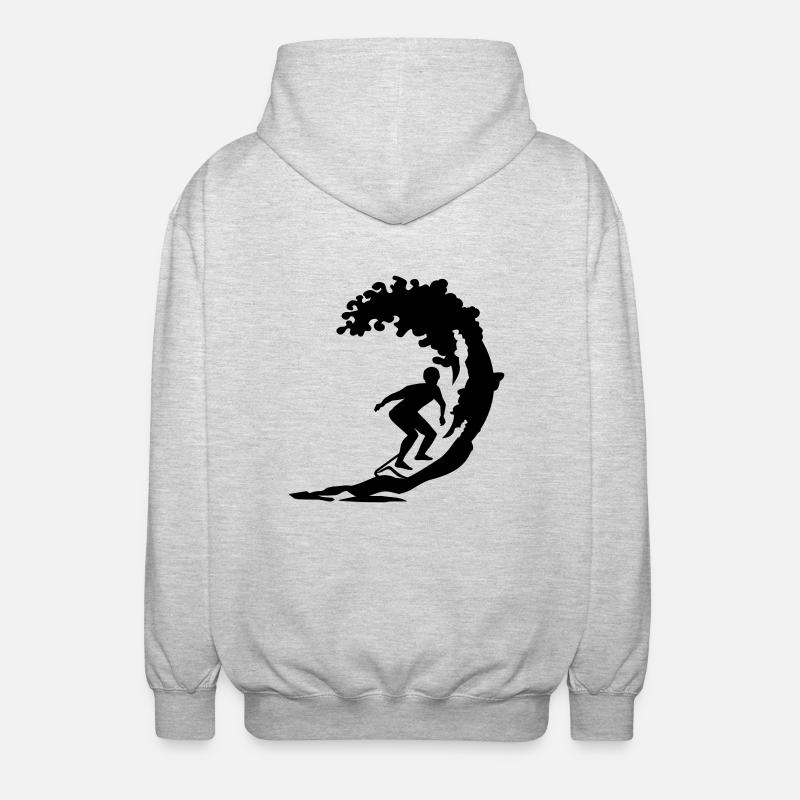 Surfer - Unisex Hooded Jacket - light heather grey