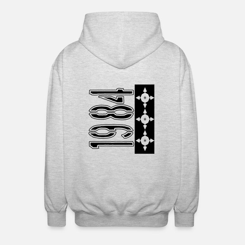 1984 with Plot Surveillance Camera - Unisex Hooded Jacket - light heather grey