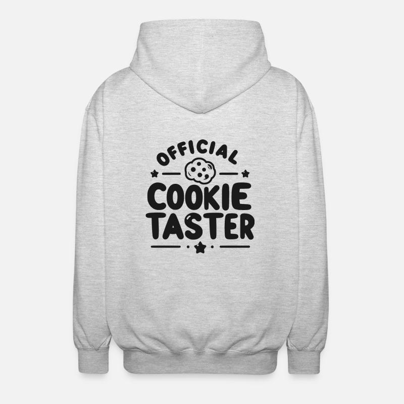 Dégustation officielle de biscuits - Veste à capuche unisexe - gris clair chiné