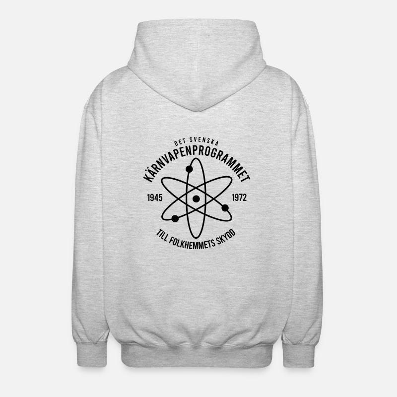 The Swedish nuclear weapons programme - Unisex Hooded Jacket - light heather grey
