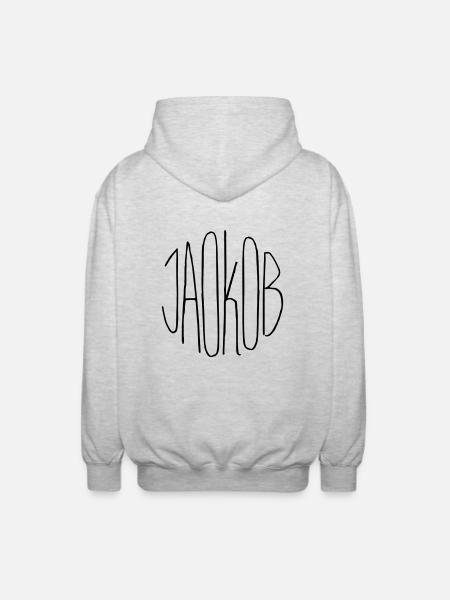 Jaokob - Unisex Hooded Jacket - light heather grey