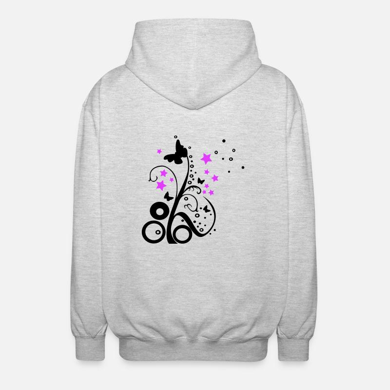 Spring || zweifarbig - Unisex Kapuzenjacke - Hellgrau meliert