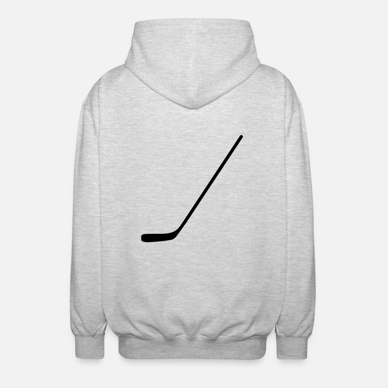 Hockeyschläger - Unisex Kapuzenjacke - Hellgrau meliert
