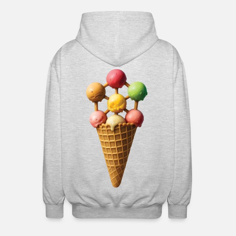 FROZEN ATOMS - Belgium - Unisex Hooded Jacket - light heather grey