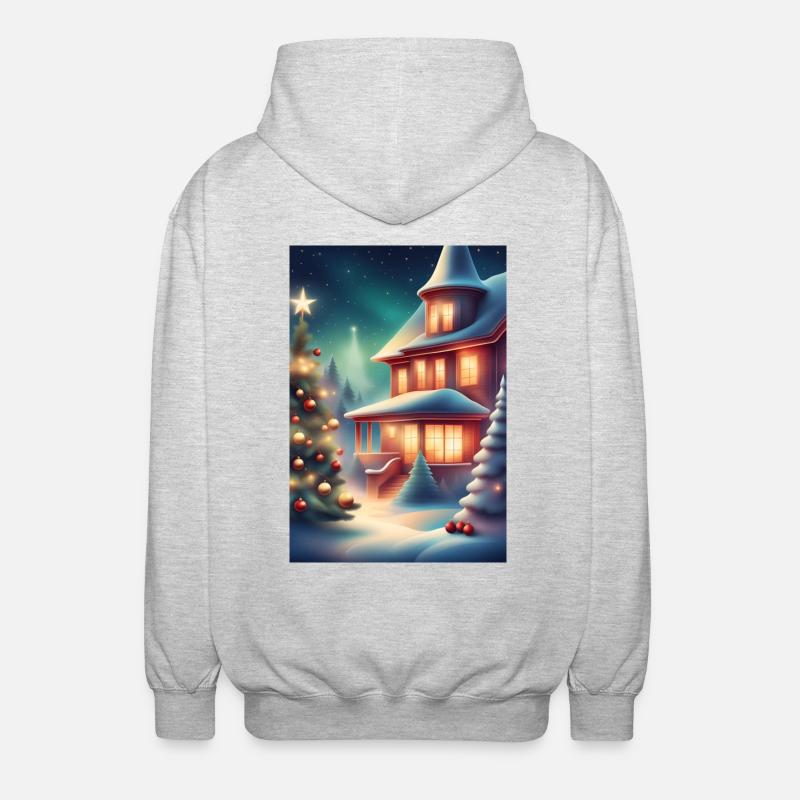 Merveilleuse période de Noël - Veste à capuche unisexe - gris clair chiné