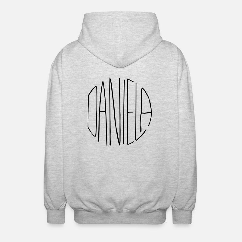 Daniela Geschenk - Unisex Kapuzenjacke - Hellgrau meliert
