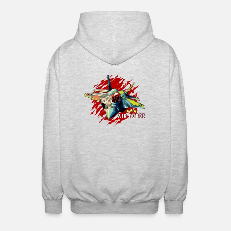 AIR FORCE - Veste à capuche unisexe - gris clair chiné