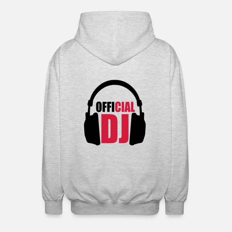 Official DJ - Unisex Kapuzenjacke - Hellgrau meliert