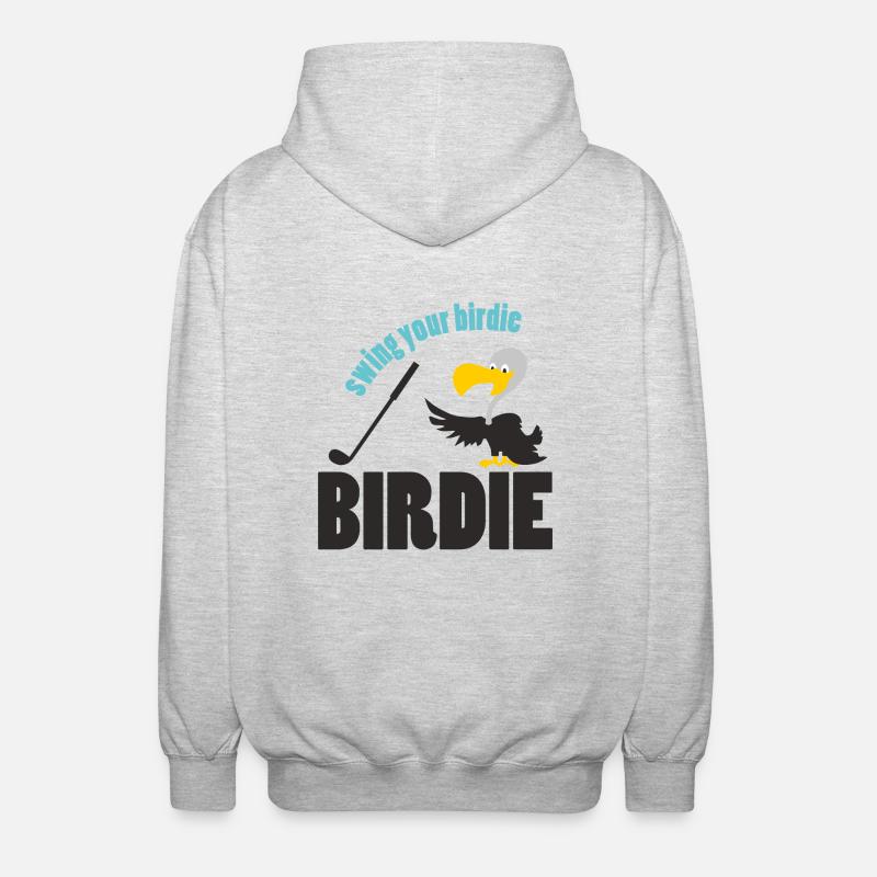 golfing - Unisex Kapuzenjacke - Hellgrau meliert