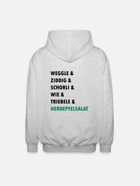 badisch - Unisex Kapuzenjacke - Hellgrau meliert