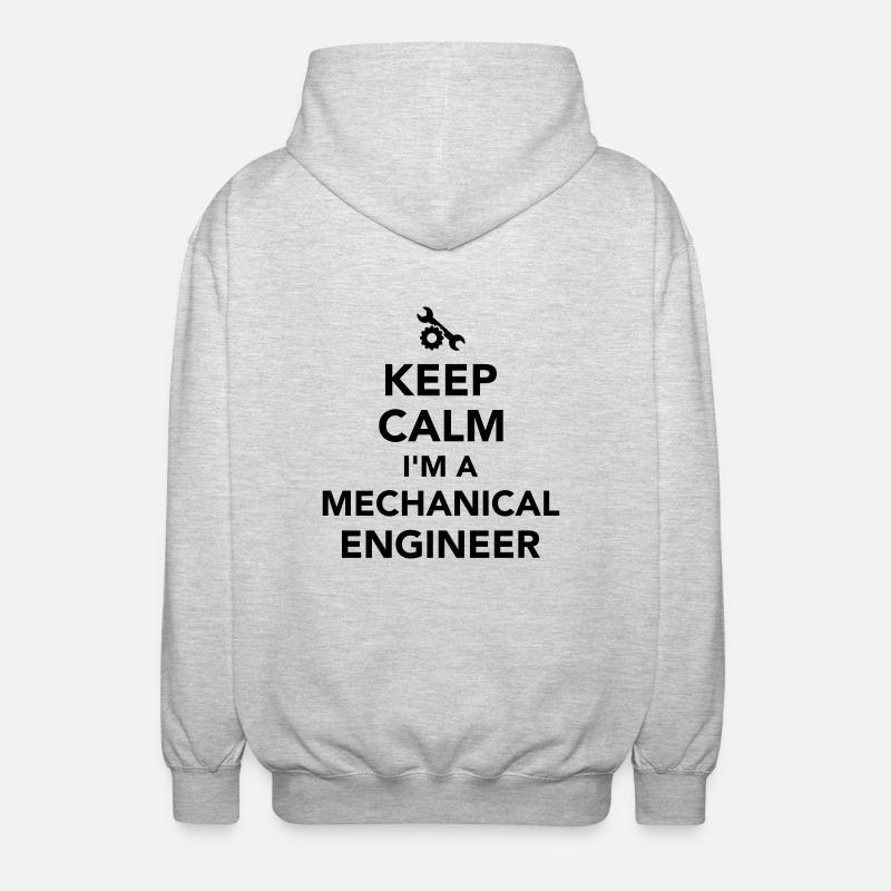 Mechanical engineer - Unisex Hooded Jacket - light heather grey