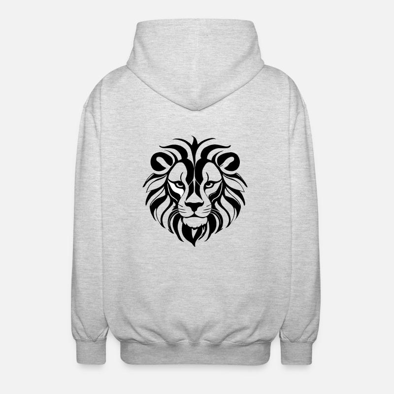 J’aime Leo - Zodiac Design - Veste à capuche unisexe - gris clair chiné
