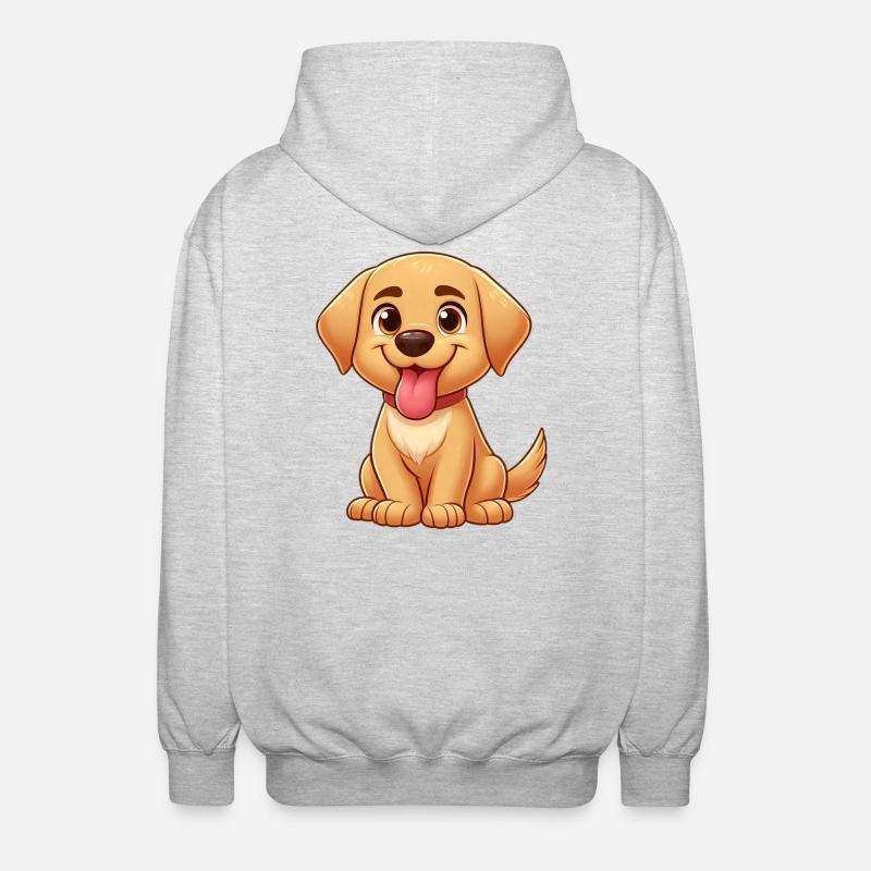 Labrador 4 - Unisex Kapuzenjacke - Hellgrau meliert