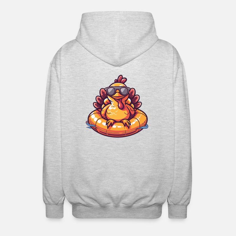 Turquie Bande dessinée Cool - Veste à capuche unisexe - gris clair chiné