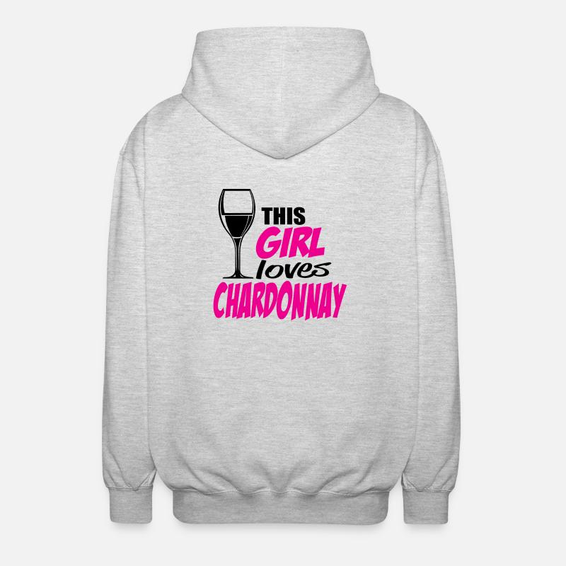 Chardonnay - Veste à capuche unisexe - gris clair chiné