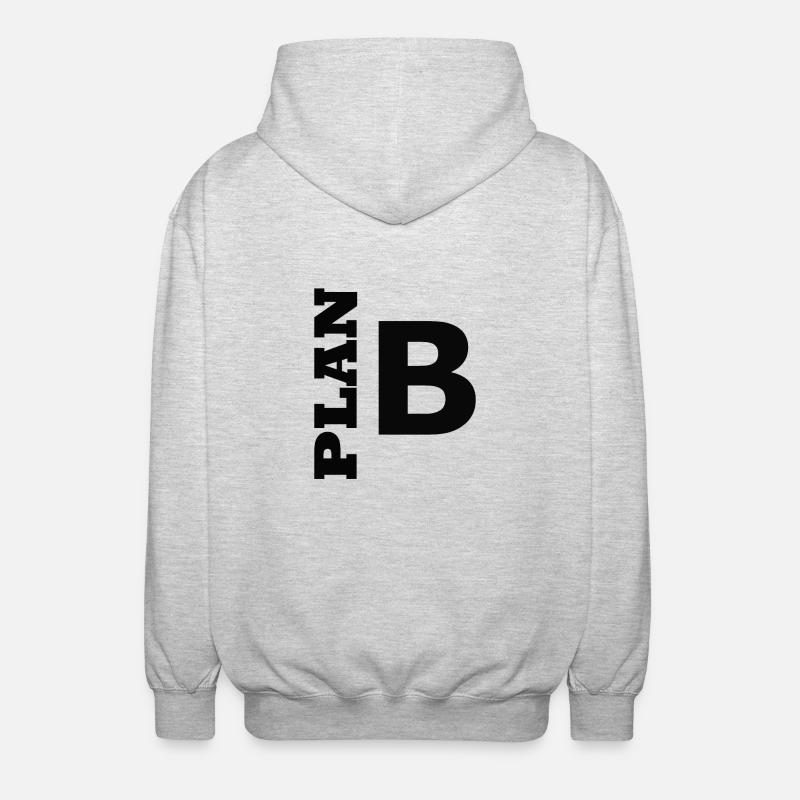 Plan B / Super als Geschenkidee - Unisex Kapuzenjacke - Hellgrau meliert