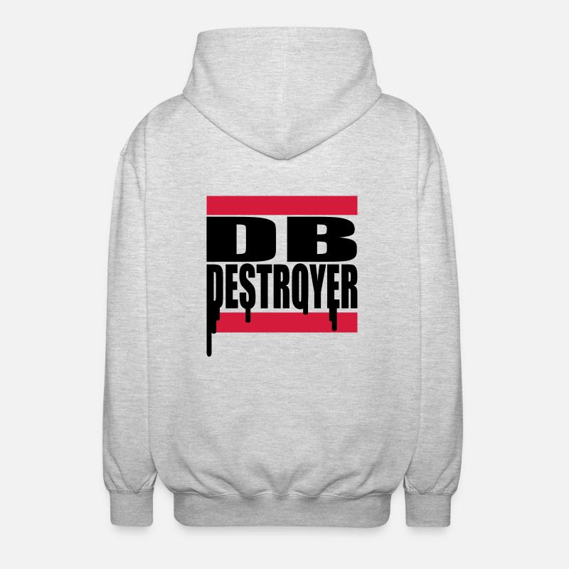 db_2f_2 - Unisex Kapuzenjacke - Hellgrau meliert