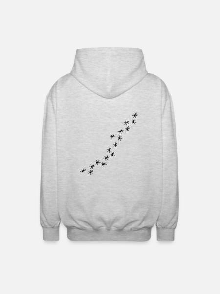 Ants - Unisex Hooded Jacket - light heather grey
