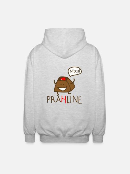 Praline - Unisex Kapuzenjacke - Hellgrau meliert