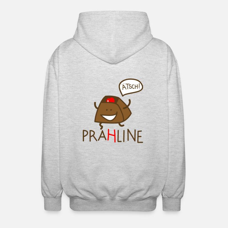 Praline - Unisex Kapuzenjacke - Hellgrau meliert