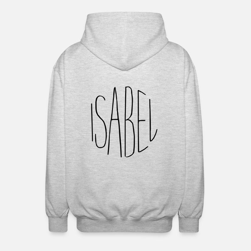 Isabel - Veste à capuche unisexe - gris clair chiné