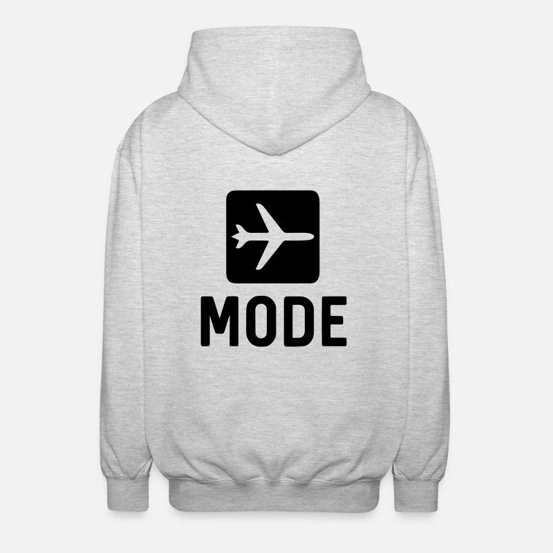 flight mode - Unisex Hooded Jacket - light heather grey