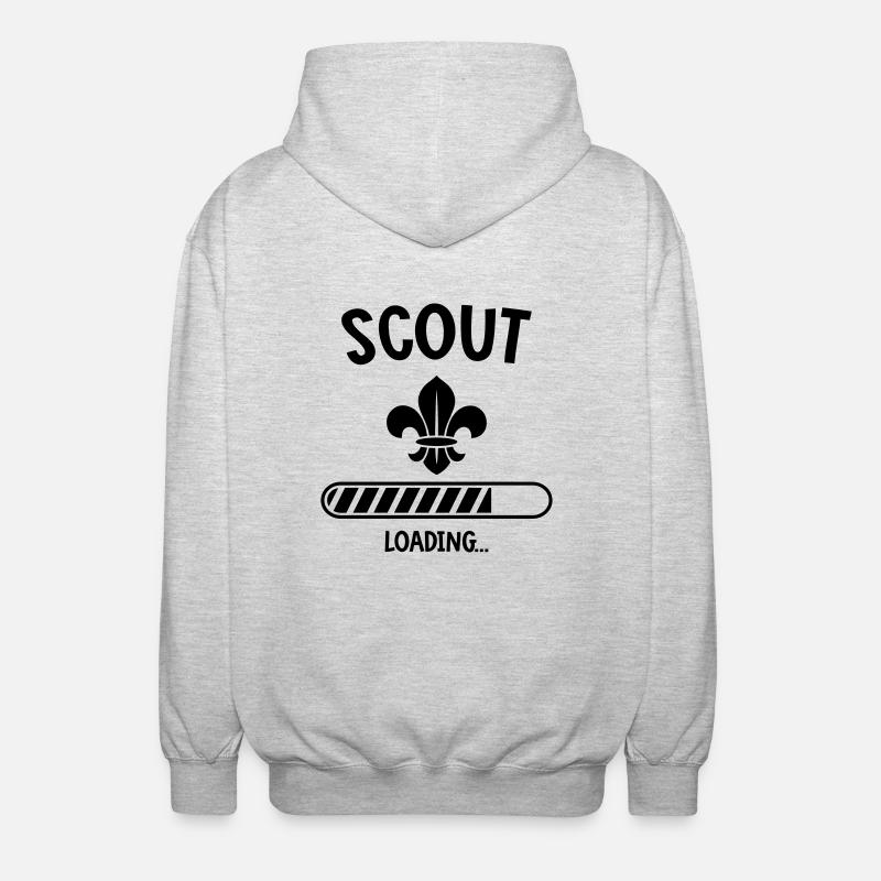 Scout Loading - Unisex Kapuzenjacke - Hellgrau meliert