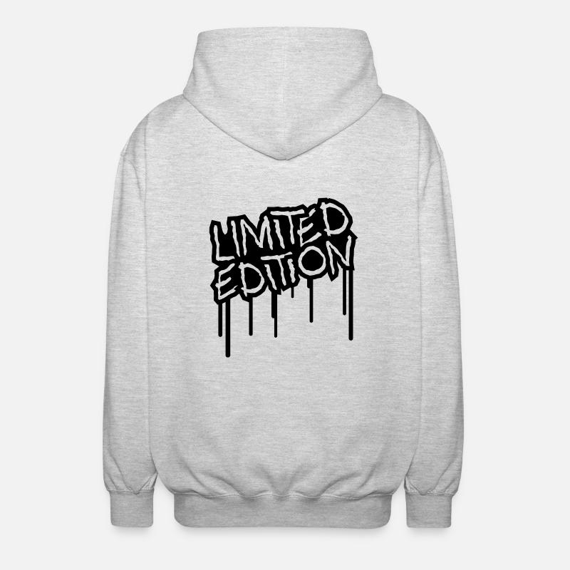 limited_edition_graffiti_stamp - Unisex Hooded Jacket - light heather grey
