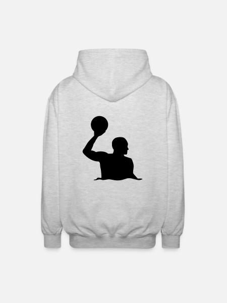 Wasserball - Unisex Kapuzenjacke - Hellgrau meliert