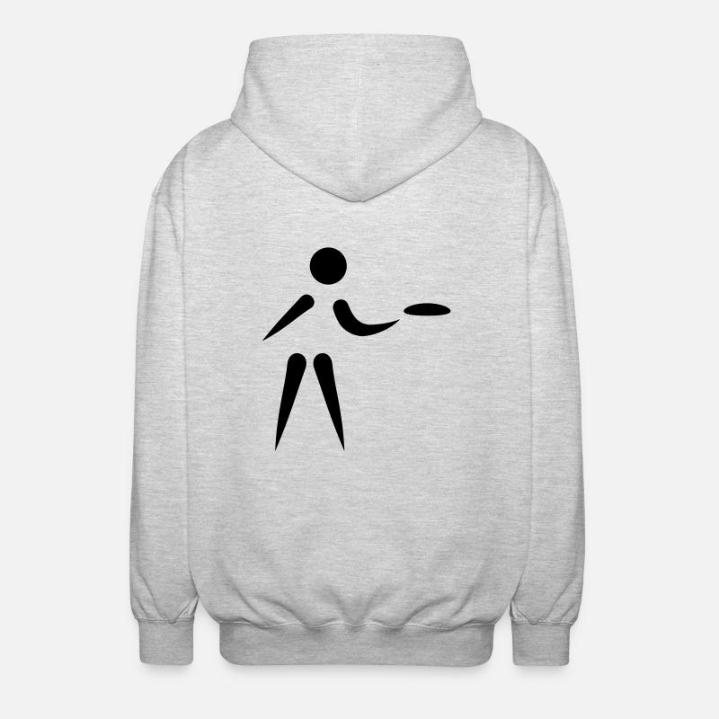Discgolf - Veste à capuche unisexe - gris clair chiné