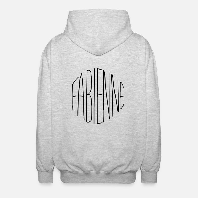 Fabienne Geschenk - Unisex Kapuzenjacke - Hellgrau meliert