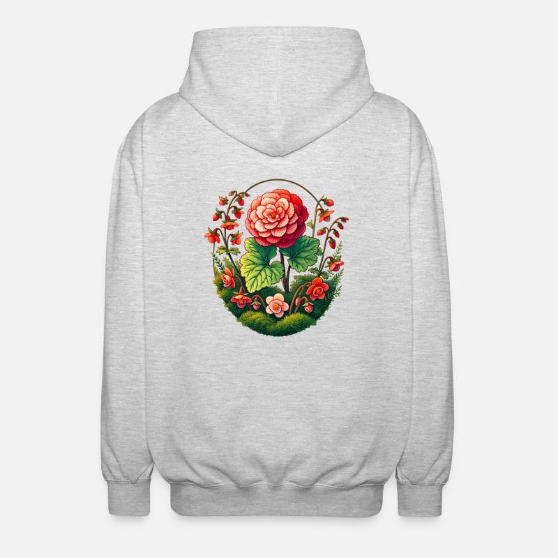 Camellia - Unisex Hooded Jacket - light heather grey