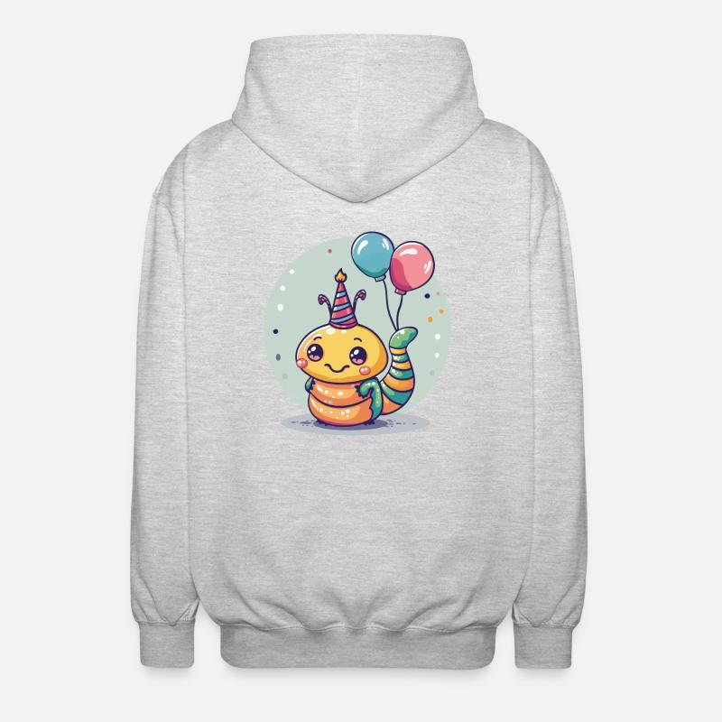 Ver Anniversaire Bébé - Veste à capuche unisexe - gris clair chiné