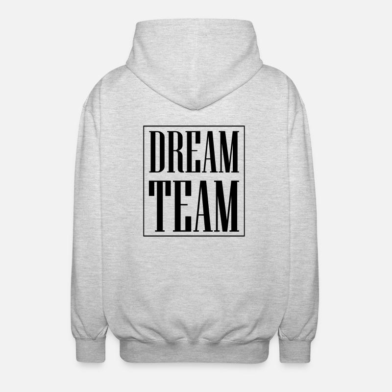Équipe de rêve - Veste à capuche unisexe - gris clair chiné