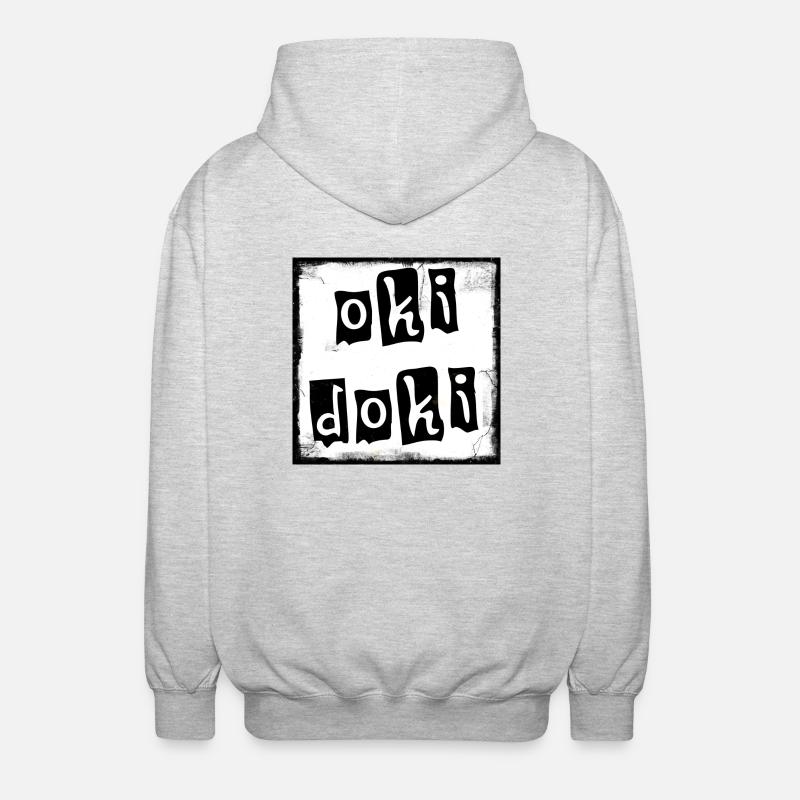 okidoki - Unisex Kapuzenjacke - Hellgrau meliert