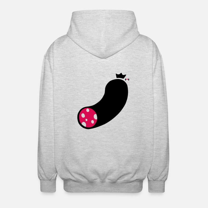 wurst - Unisex Hooded Jacket - light heather grey