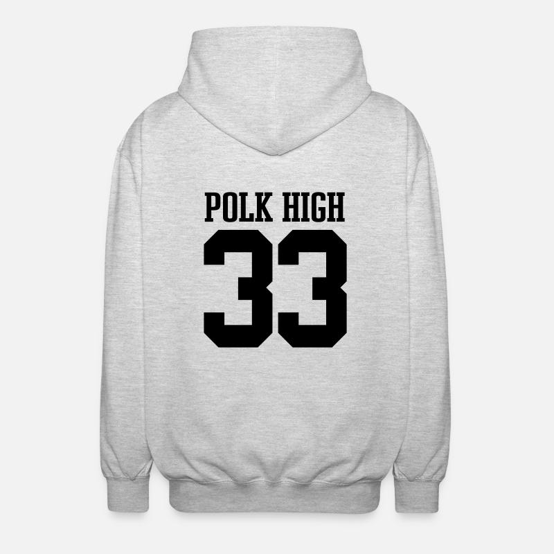 Polk High 33 - Unisex Kapuzenjacke - Hellgrau meliert