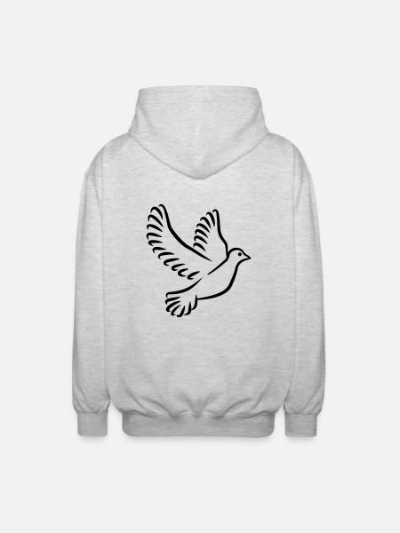 Dove - Unisex Hooded Jacket - light heather grey
