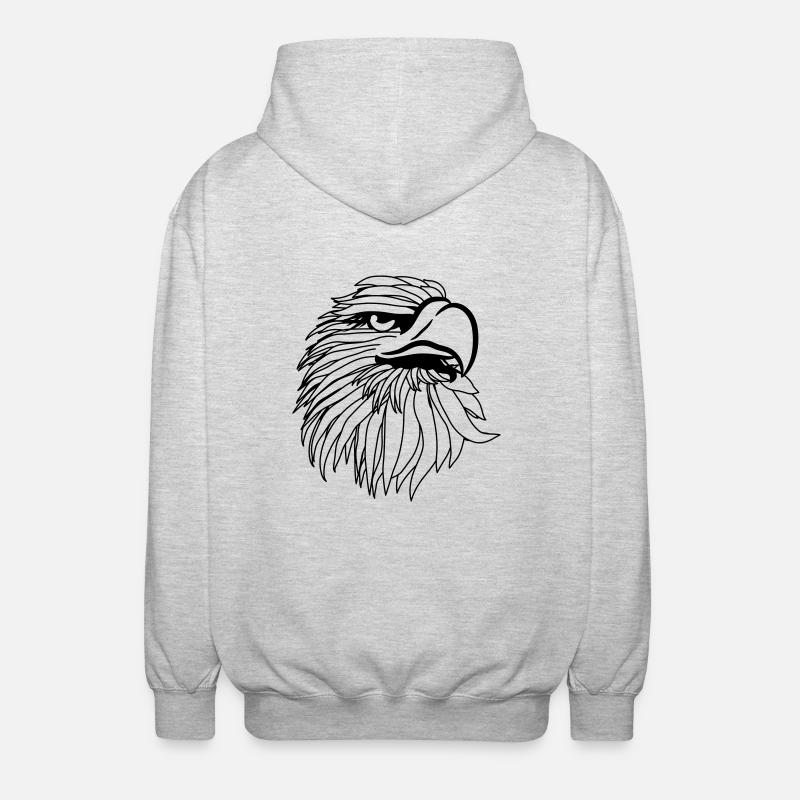 Aigle aigle chauve - Veste à capuche unisexe - gris clair chiné