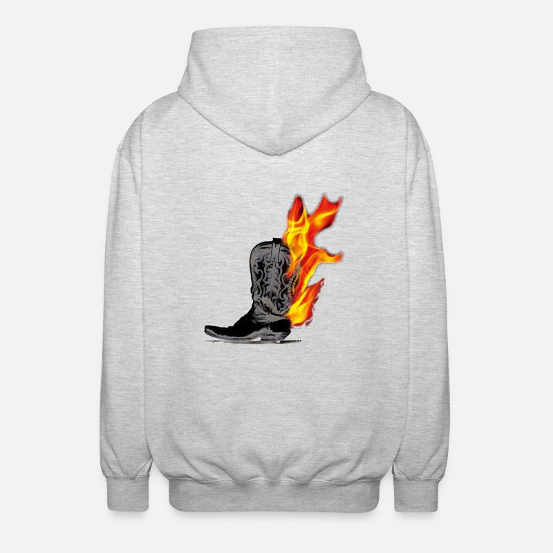 kl_linedance35b - Unisex Kapuzenjacke - Hellgrau meliert