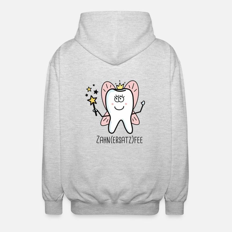 Fée des dents (remplacement) - Veste à capuche unisexe - gris clair chiné