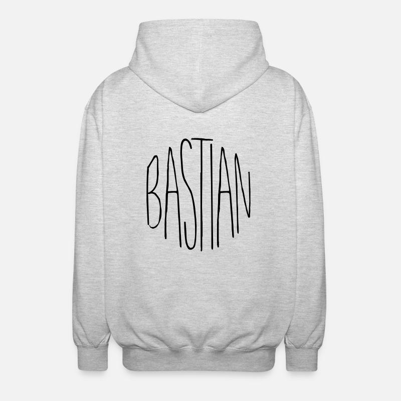 Bastian - Veste à capuche unisexe - gris clair chiné