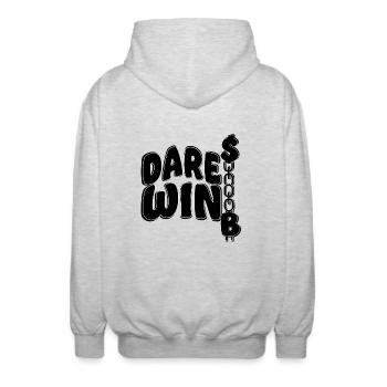Cash Dollar Dare Win - Veste à capuche unisexe - gris clair chiné - Dos - AI Model Male 185 light (185cm)