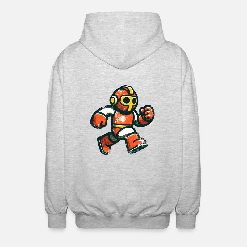 Bugman - Veste à capuche unisexe - gris clair chiné