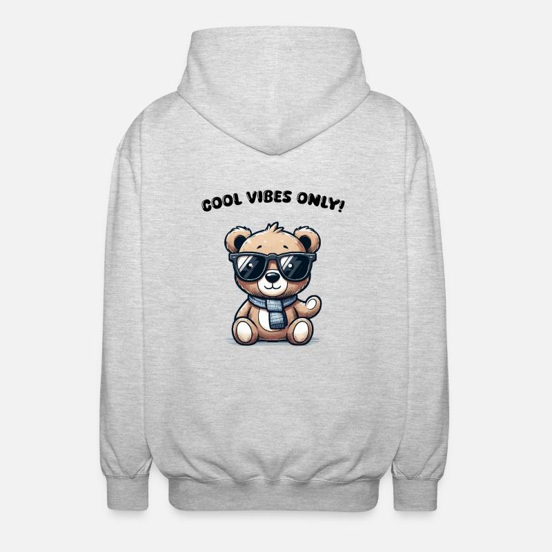 Lunettes de soleil Teddy Bear - Veste à capuche unisexe - gris clair chiné