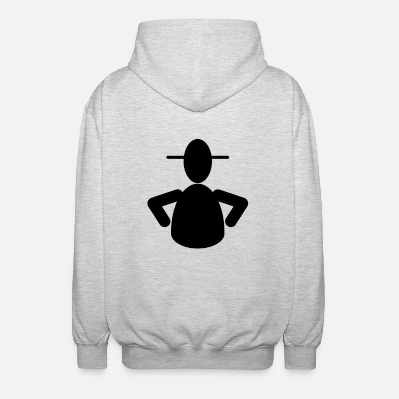 Sergeant - Unisex Kapuzenjacke - Hellgrau meliert